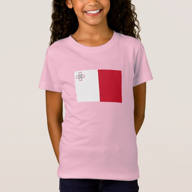 Maltaflagge T-Shirt (Vorderseite)