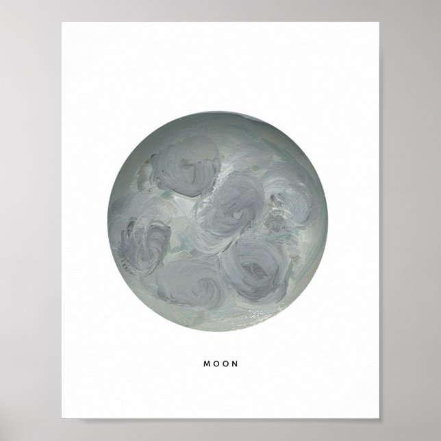Malte Moon Art Print Poster (Vorne)