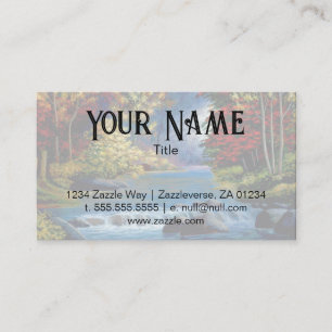 Malte mysteriöse Wälder und River Business Card Visitenkarte