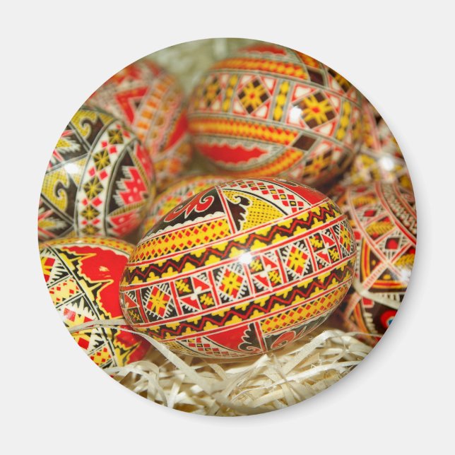 Malte rumänische Ostereier Magnet (Vorne)