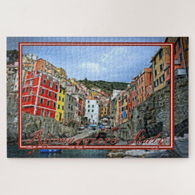 Malte Sicht auf Riomaggiore, Italien - 20x30 Zoll (Horizontal)