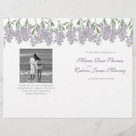 Malte Wisteria Wedding Program