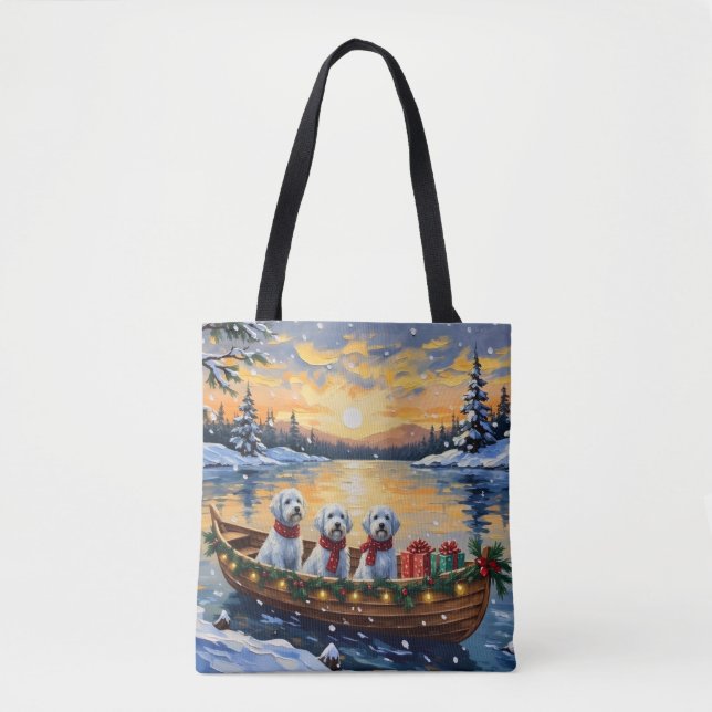 Maltese Christmas Boat Holiday Tasche (Vorderseite)