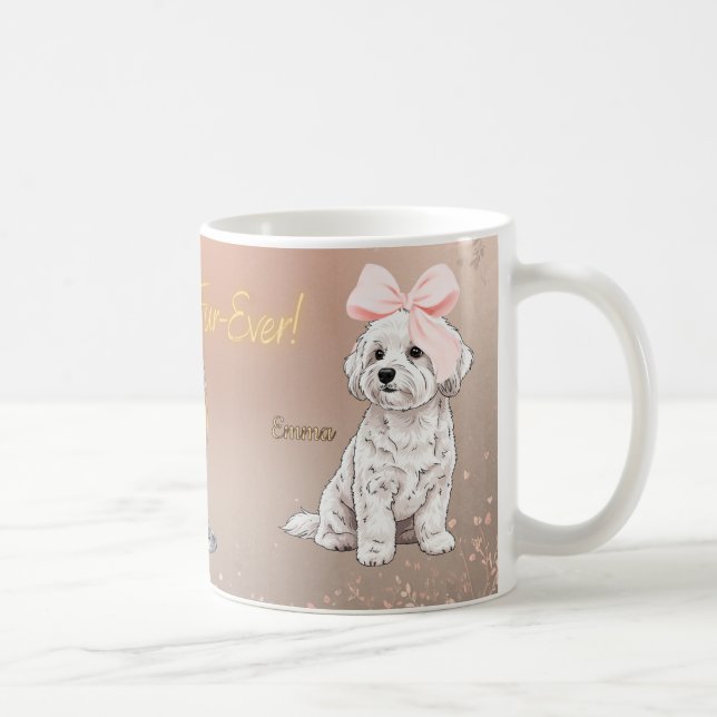 Maltese couple pet mug (Droite)