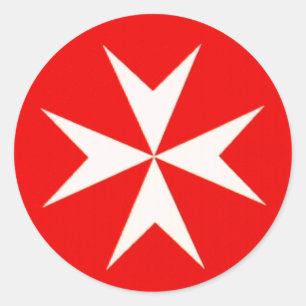 MALTESE CROSS STICKER