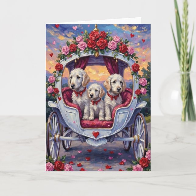 Maltese Dog Valentine's Day  Karte (Vorderseite)