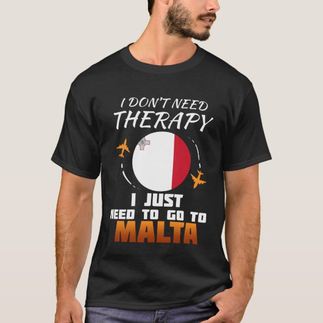 Maltese Flag  I  Malta Vacation T-Shirt (Vorderseite)