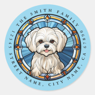 Maltese Round Stickers