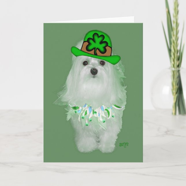 Maltese St. Patricks Day Karte (Vorderseite)