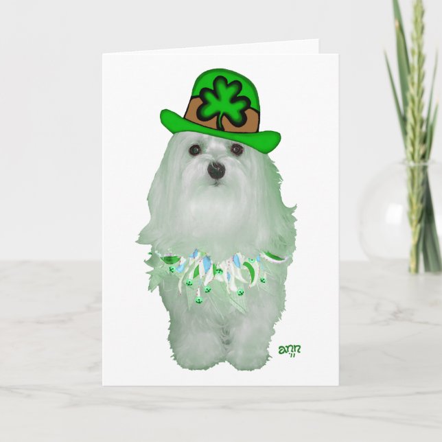Maltese St. Patricks Day Karte (Vorderseite)