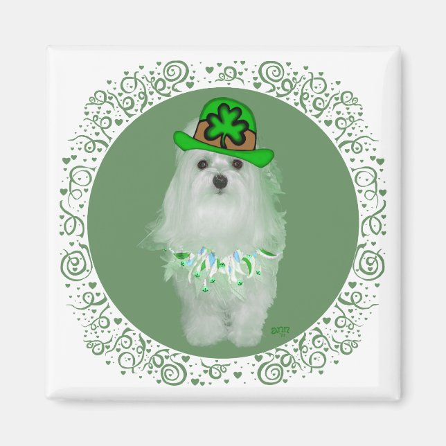 Maltese St. Patricks Day Magnet (Vorne)