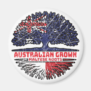 Malteser australischer Tree-Roots-Flag Magnet