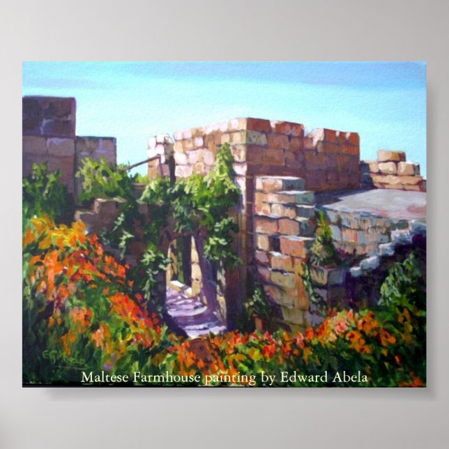 Malteser Bauernhof in St. Paul's Bay Poster (Vorne)