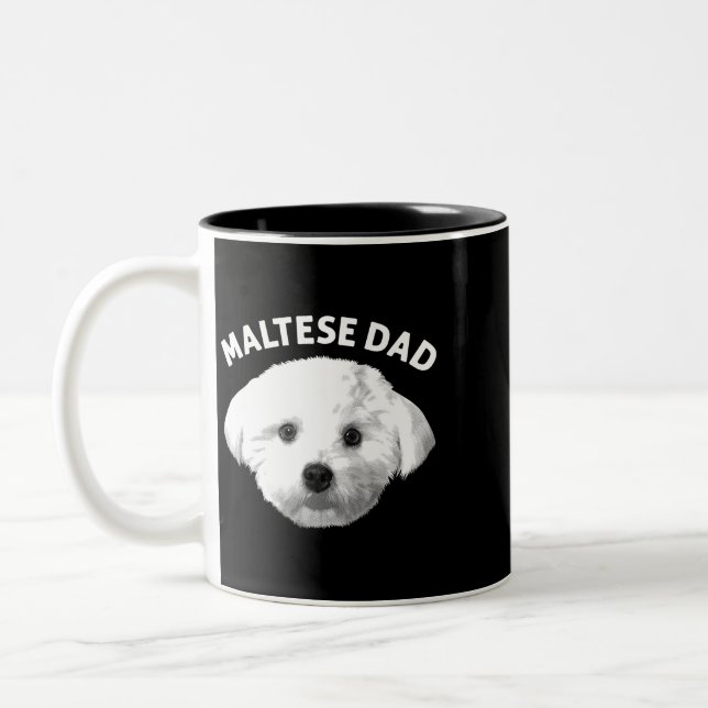 Malteser bester maltesischer Vater für Men Boys Do Zweifarbige Tasse (Links)