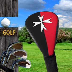 Malteser Cross & Malta Flagge Golf Covers / Clubs Headcover