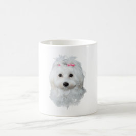 Malteser des Elegance Fluffy Beauty Verwandlungstasse