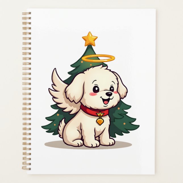 Malteser Engel Hund Planer (Vorderseite)