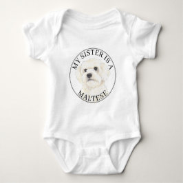 Malteser große Schwester Baby Strampler
