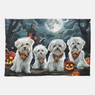 Malteser Halloween Spooky Geschirrtuch