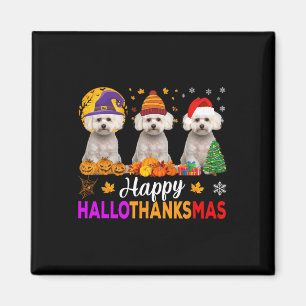 Malteser Hund Halloween Weihnachtsknöchel 1 Magnet