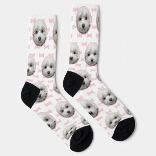 Malteser Hund Süße Individuelle Foto Socken