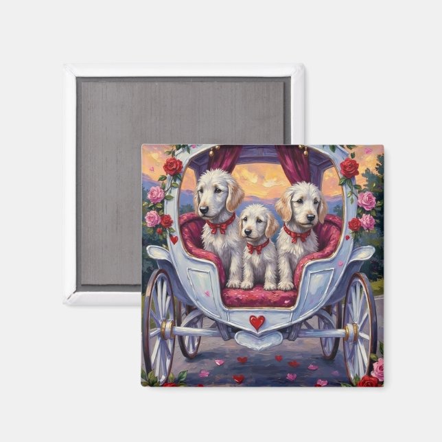 Malteser Hund Valentinstag  Magnet (Vorderseite/Rückseite)