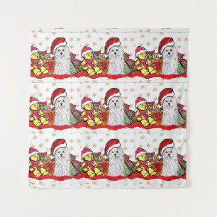 Malteser Hund Wandteppich