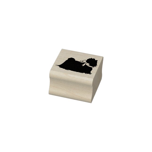 Malteser Hund Welpe Gummistempel (Stempel)
