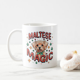 Malteser Hundezauber - Weihnachten im Retro-80er-S Kaffeetasse