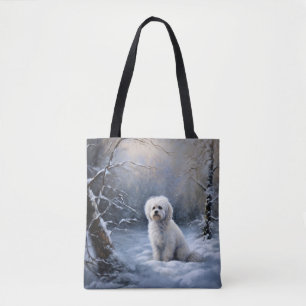 Malteser lassen Schnee Weihnachten Tasche