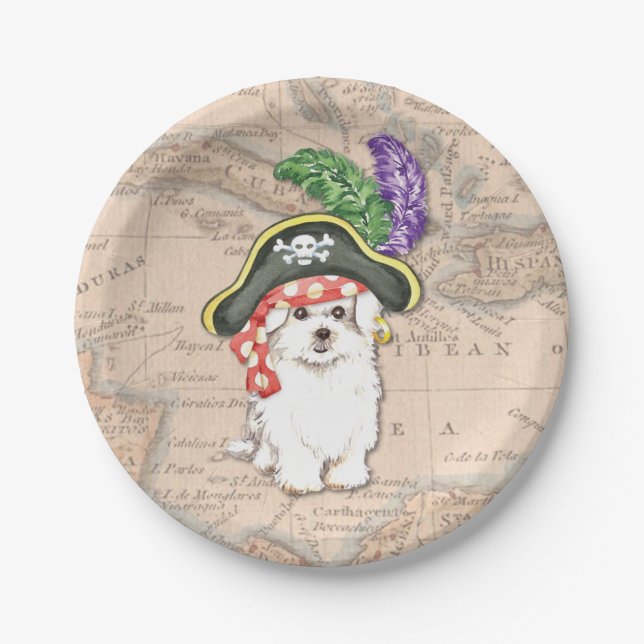 Malteser Pirate Pappteller (Vorderseite)