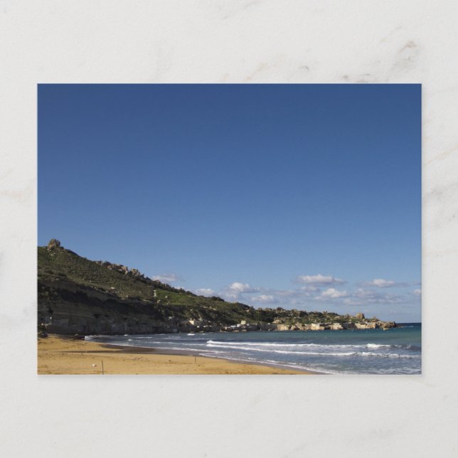 Malteser Strand Postkarte (Vorderseite)