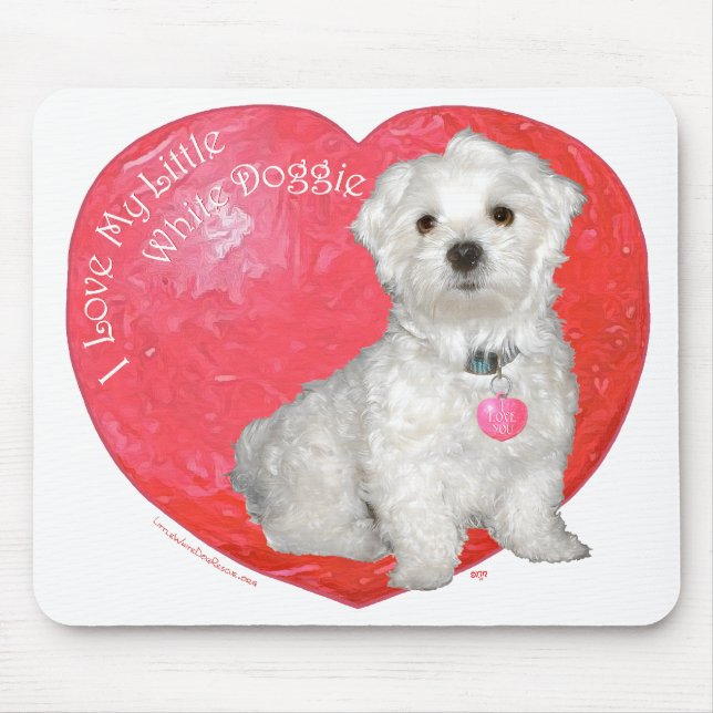 Malteser Valentinstag Mousepad (Vorne)