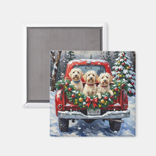 Malteser-Weihnachten-Roter-LKW-Urlaub Magnet