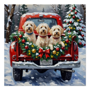 Malteser-Weihnachten-Roter-LKW-Urlaub Poster