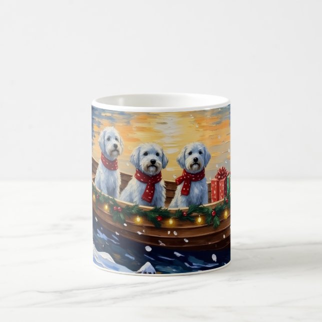 Malteser-Weihnachtsboot-Feiertag Kaffeetasse (Mittel)