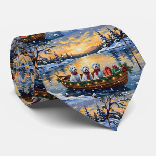 Malteser-Weihnachtsboot-Feiertag Krawatte