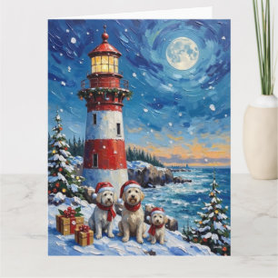 Malteser-Weihnachtsleuchtturm-Feiertag Karte