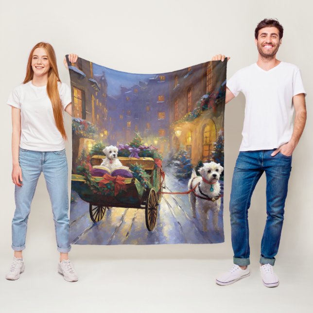 Malteser Weihnachtssaison Fleecedecke (Beispiel)