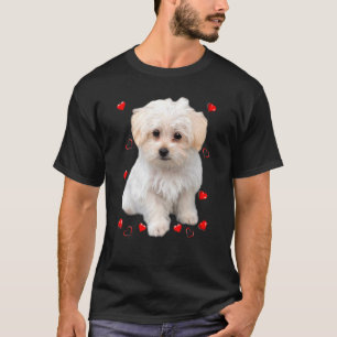 Malteser-Welpen-Herzen T-Shirt