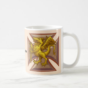 Malteserkreuz-Drache Kaffeetasse