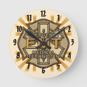 Malteserkreuz-EMT-Uhr Runde Wanduhr