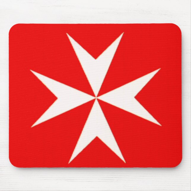 Malteserkreuz MAUSUNTERLAGE Mousepad (Vorne)