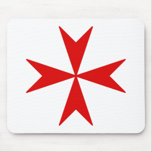 Malteserkreuz (rot) mousepad
