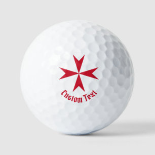 Malteserkreuz-Symbol Golfball