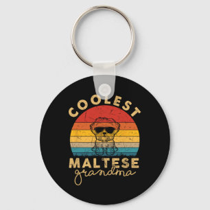 Maltesisch Coolste Oma-Geschenke für maltesische F Schlüsselanhänger