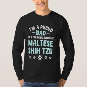 Maltesisch Shih Tzu Dog Vater Züchter Mal-Shi Love T-Shirt