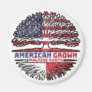 Maltesisch USA USA Vereinigte Staaten Tree Magnet