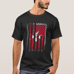 Maltesische amerikanische Flagge Malta Cross USA A T-Shirt