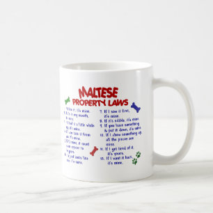 MALTESISCHE Eigentums-Gesetze 2 Kaffeetasse